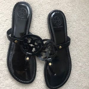Black patent Tory Burch sandals